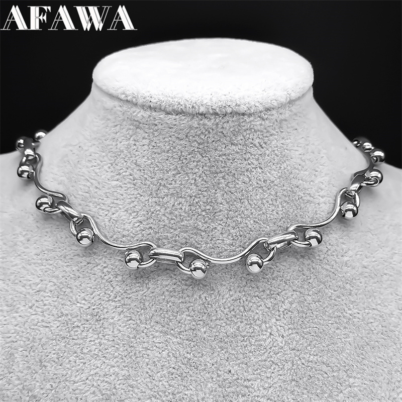 Men Accessories Neck Chain - Y2K kalung rantai untuk wanita, kalung