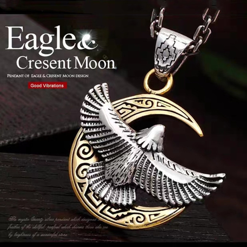 Men Accessories India - Kalung liontin pola elang terbang gaya