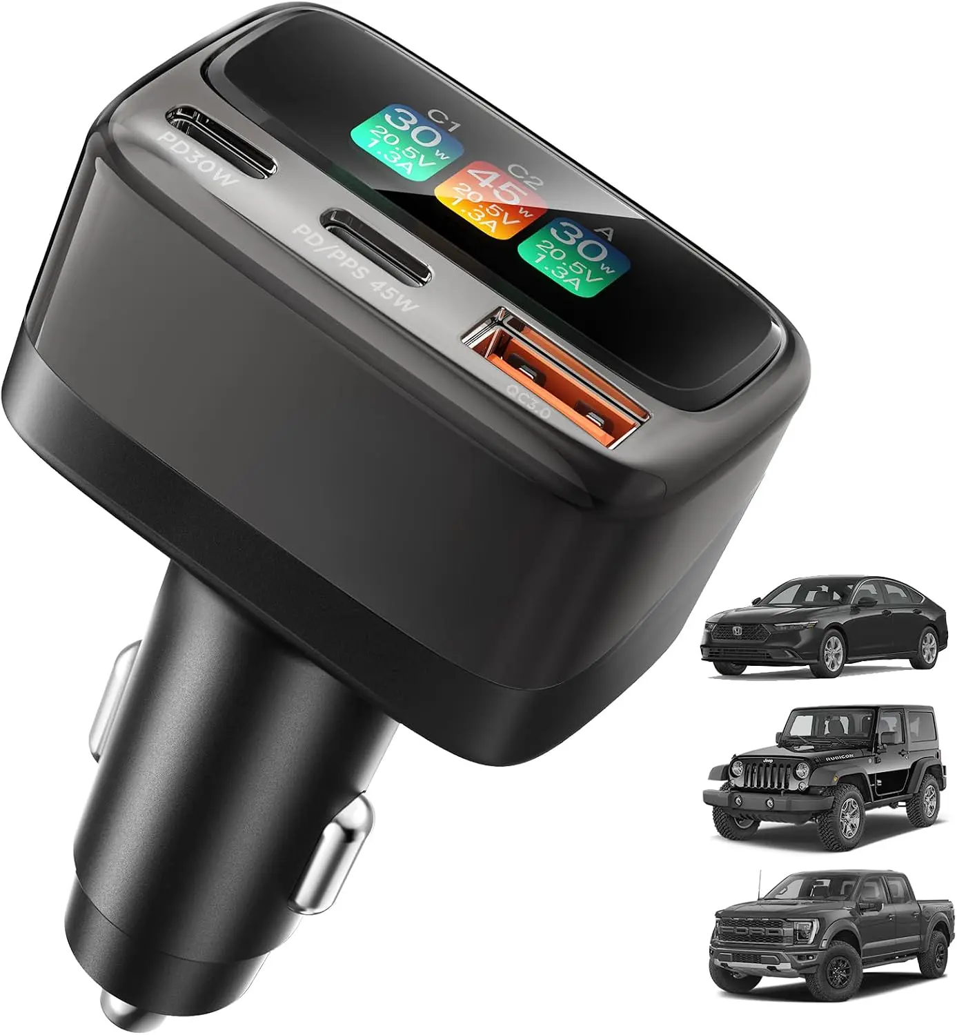 Men Accessories For Gift - Pengisi Daya Mobil USB C 105W