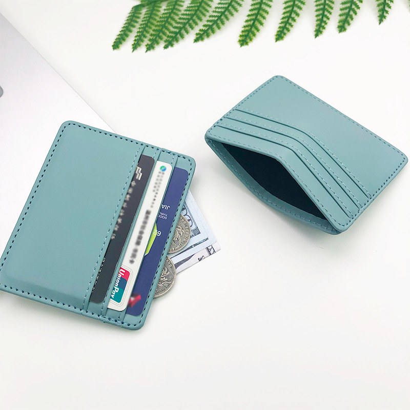 Card Case Minimalist - 1 Buah Tempat Kartu ID Kulit