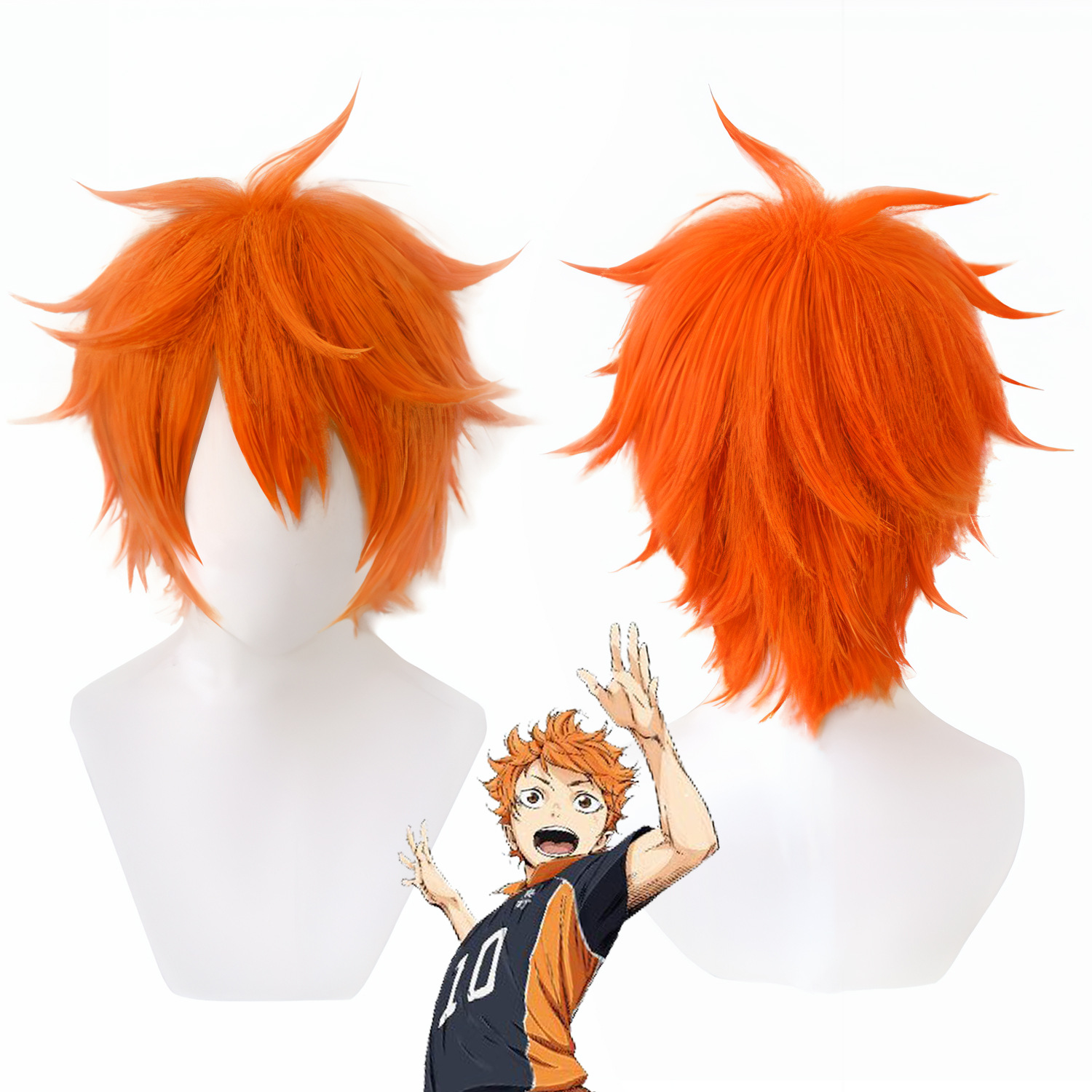 Men'S Volleyball Accessories - Wig Cosplay Hinata Shoyo Anak Laki-laki