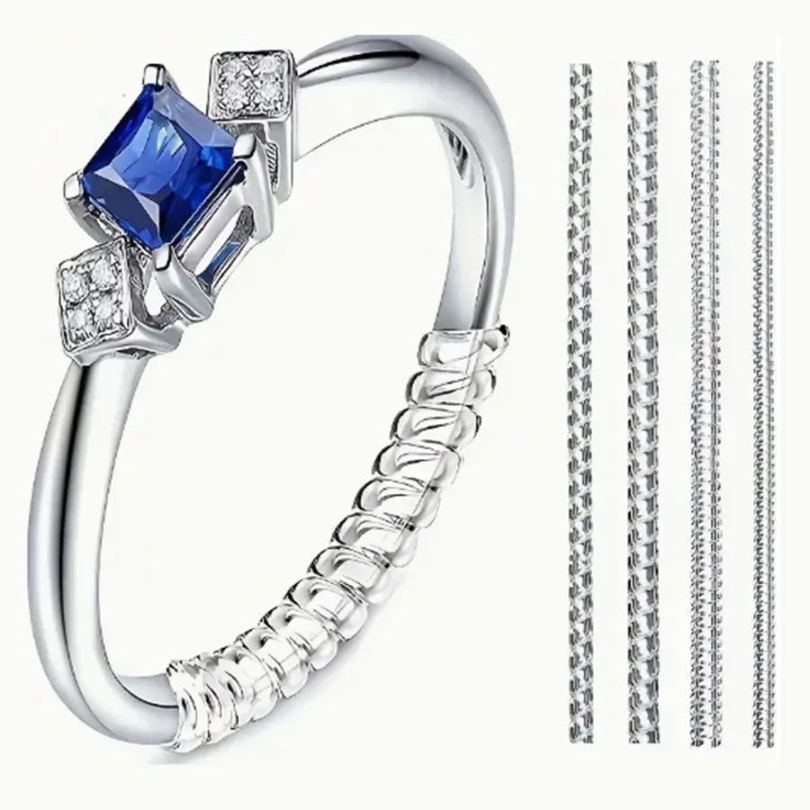 Young Men'S Accessories - 4/8 Buah-Pengatur Ukuran Cincin-Pelindung Cincin Tak