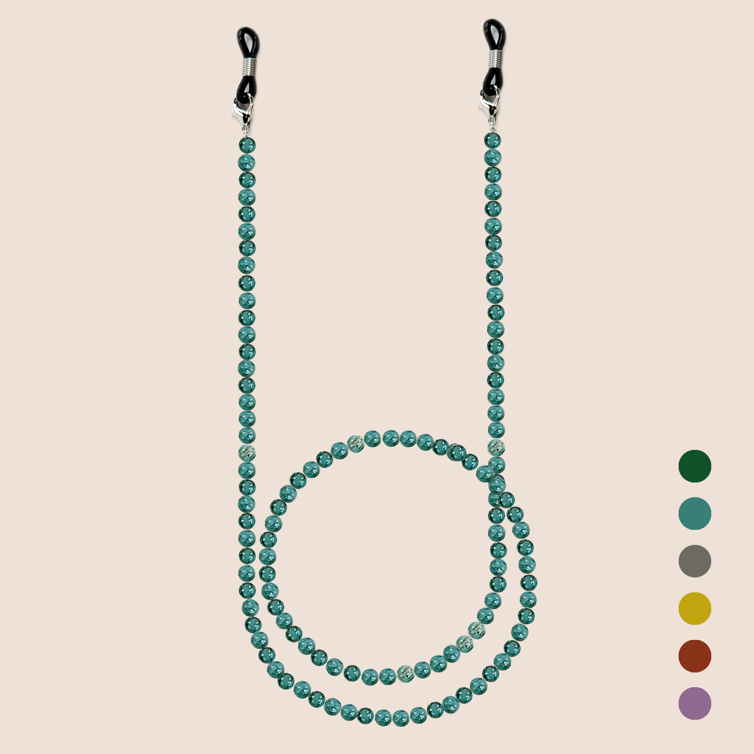 Men Accessories Neck Chain - Rantai Kacamata Manik-manik Kaca Gaya Cina