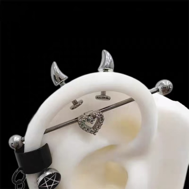 Anting Tindik Tanduk Iblis Luc - Men'S Accessories Jewelry Sale ulasan dan harga