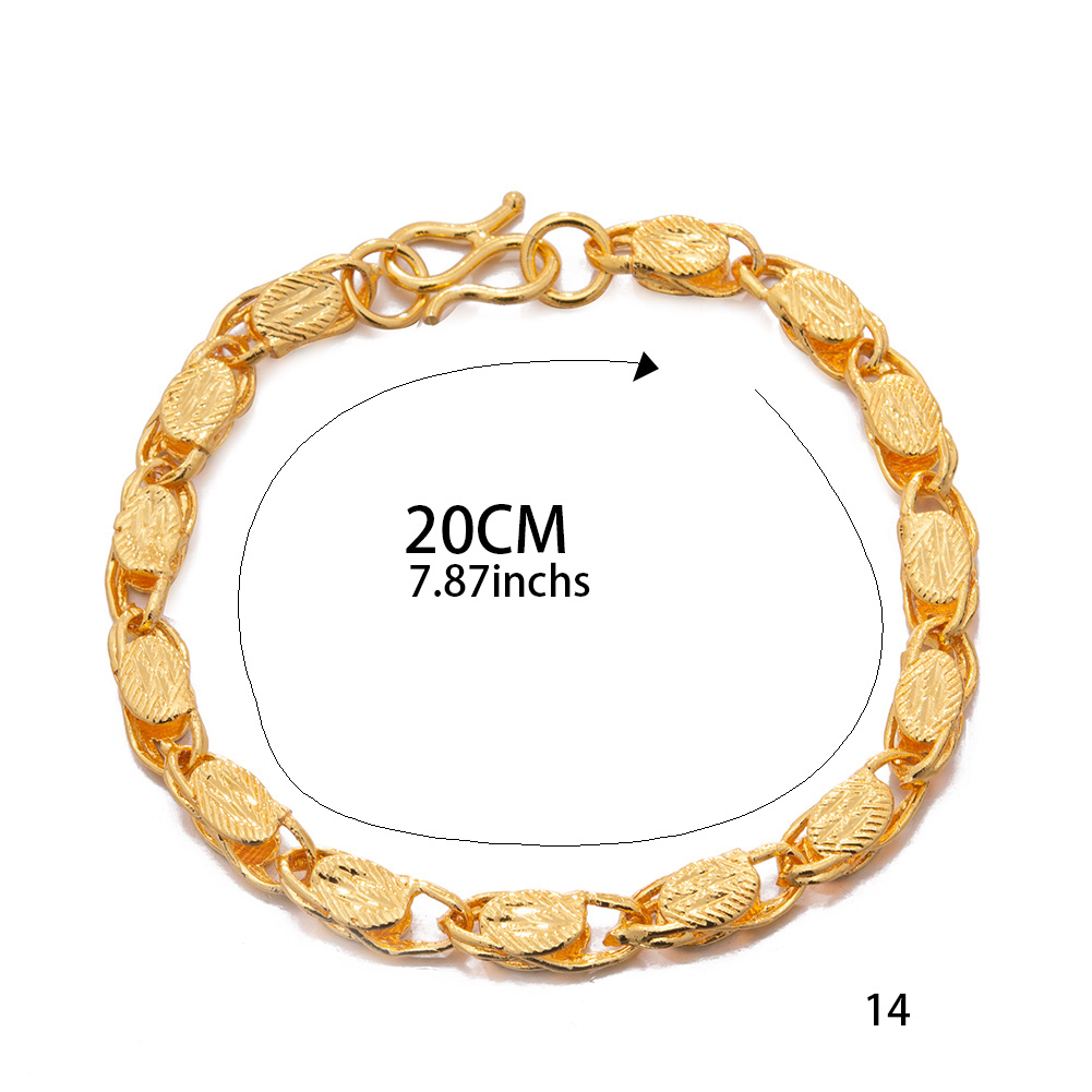 Gelang Pria Warna Emas Trendi  - Men'S Accessories Dubai ulasan dan harga