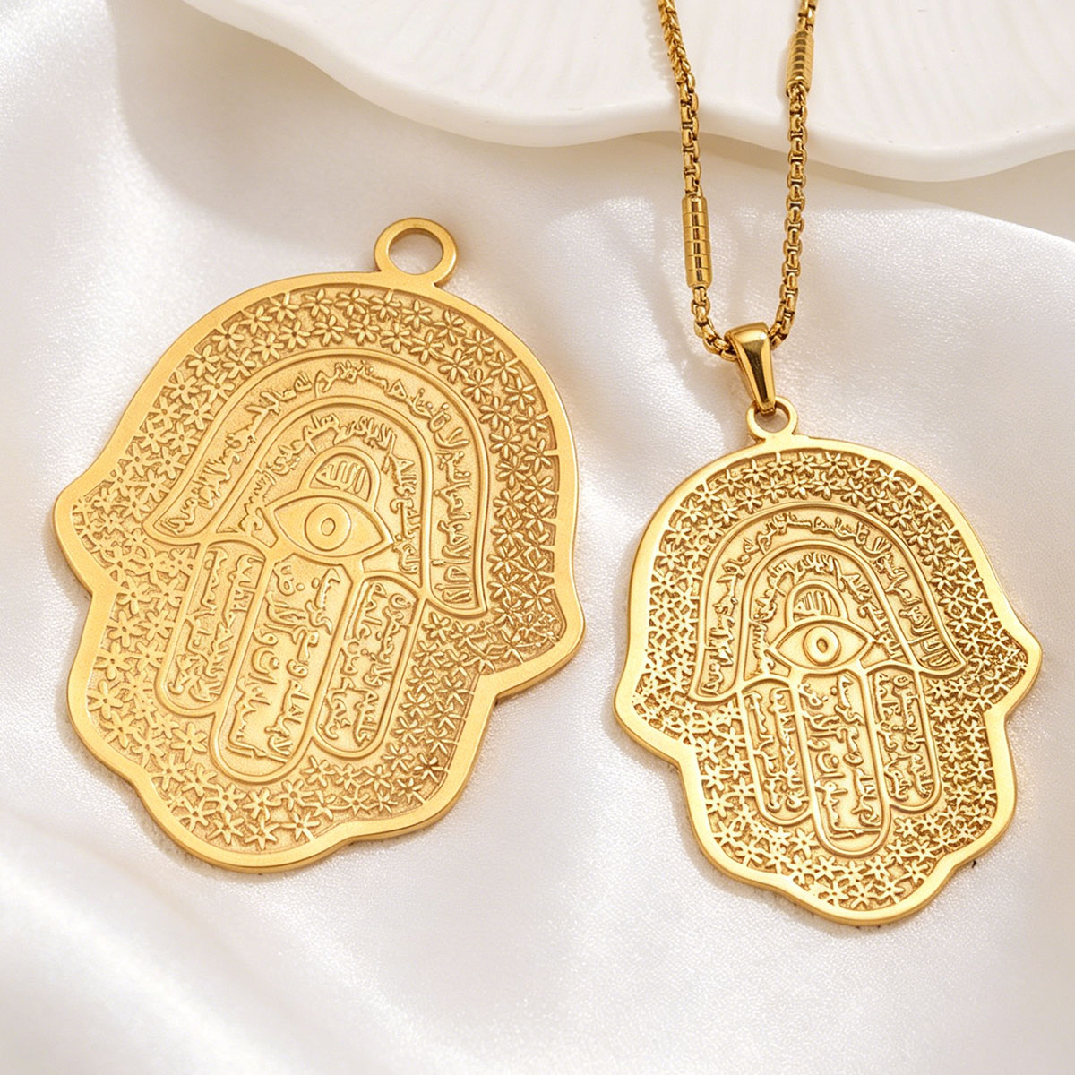 5Pcs Liontin Hamsa Tangan dan  - Men Accessories Evil Eye ulasan dan harga