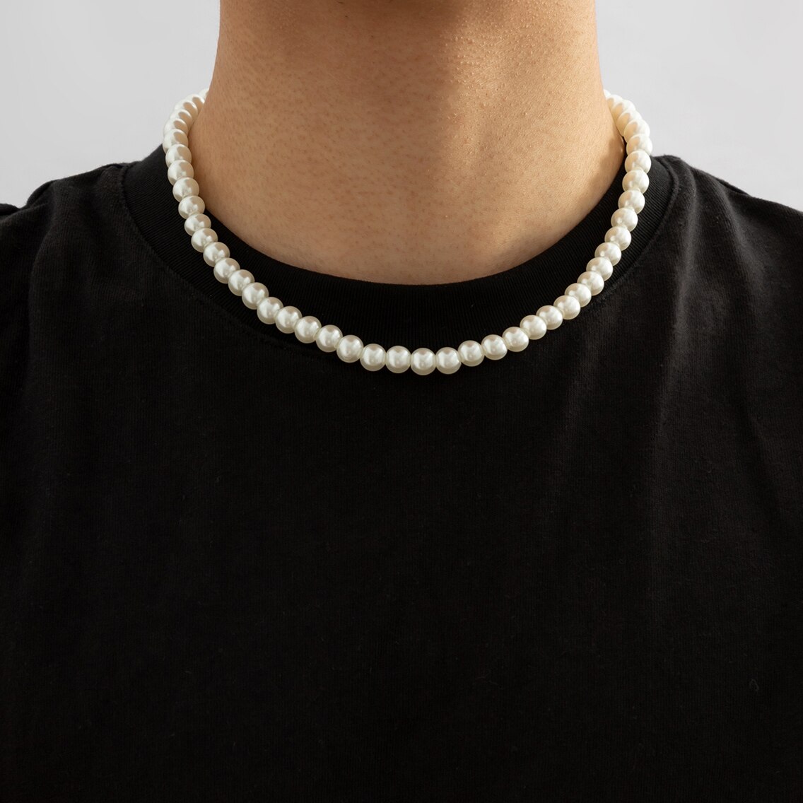 Kalung Choker pendek manik-man - Men Accessories Neck Chain ulasan dan harga