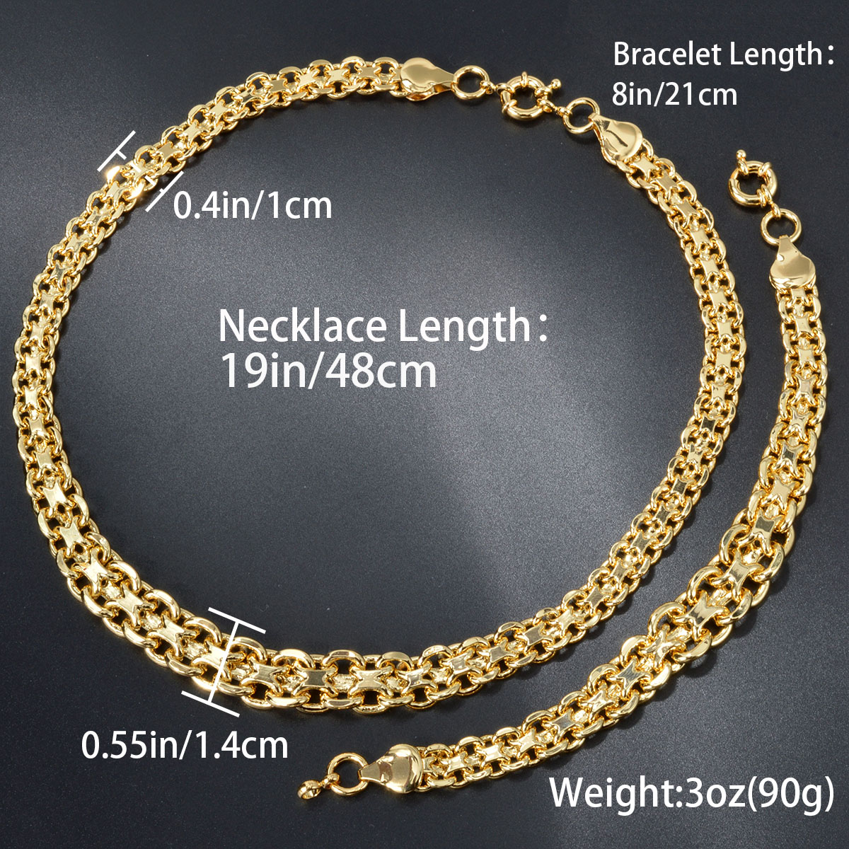 Sunny kalung emas 18k geometri - Men'S Accessories Dubai ulasan dan harga