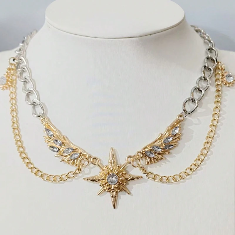 Kalung Choker Gothic Punk Warn - Men Accessories Neck Chain ulasan dan harga