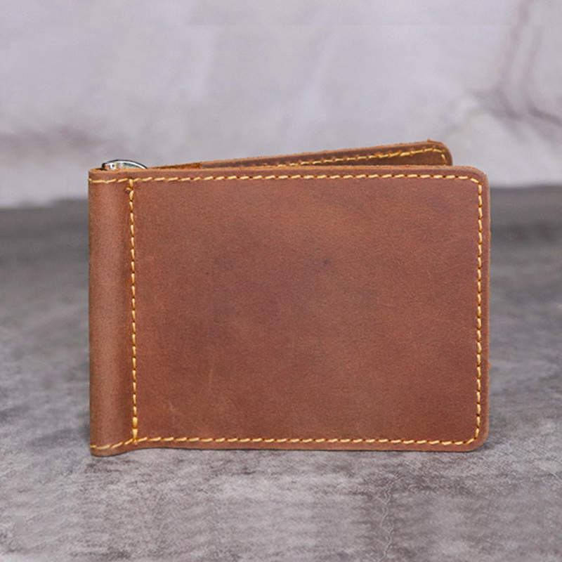 Kulit Asli Buatan Tangan Uang  - Money Clip Slim ulasan dan harga