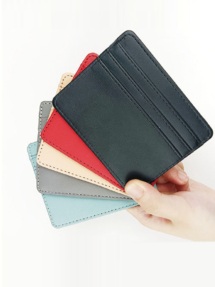 1 Buah Tempat Kartu ID Kulit P - Card Case Minimalist ulasan dan harga