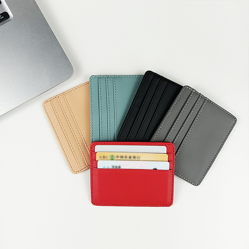 1 Buah Tempat Kartu ID Kulit P - Card Case Minimalist ulasan dan harga