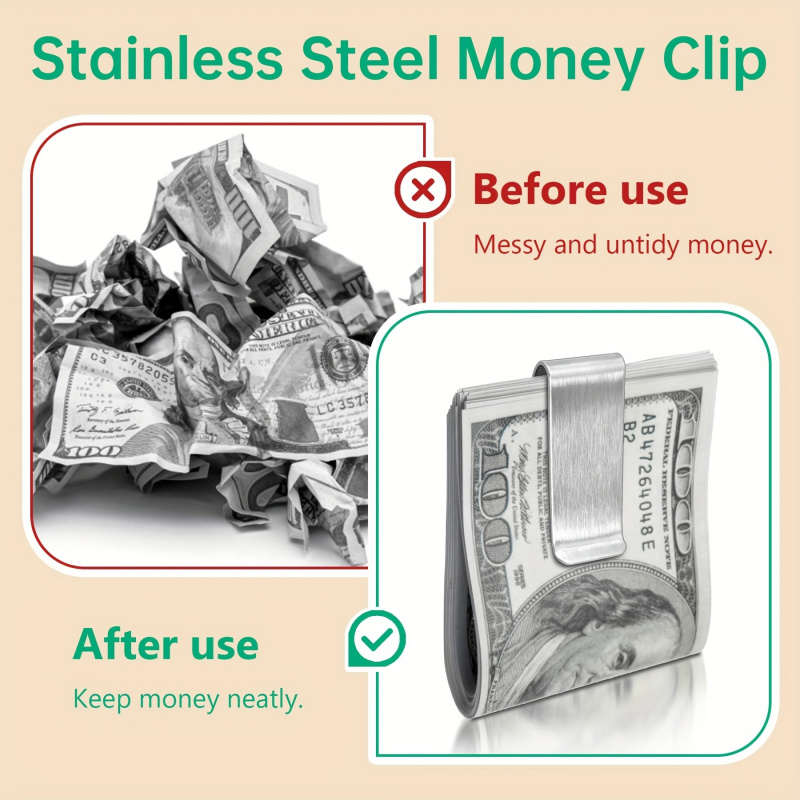 20PCS Dompet Tipis Stainless S - Money Clip Slim ulasan dan harga