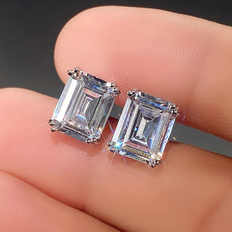 Huitan geometris persegi zirko - Men'S Accessories Jewelry Sale ulasan dan harga