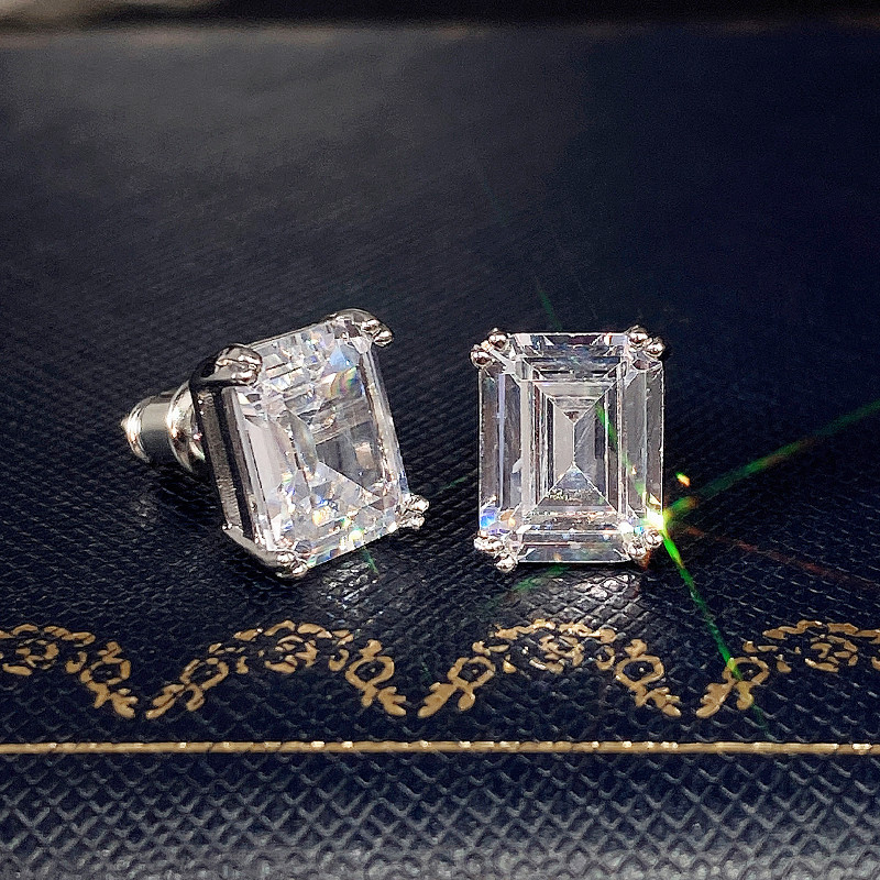 Huitan geometris persegi zirko - Men'S Accessories Jewelry Sale ulasan dan harga