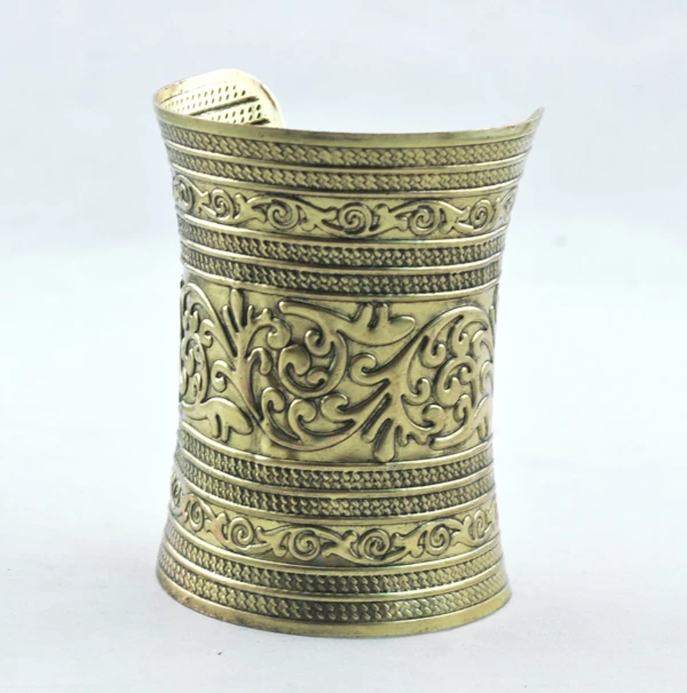 Gelang Manset Lebar Aloi Antik - Men Accessories India ulasan dan harga
