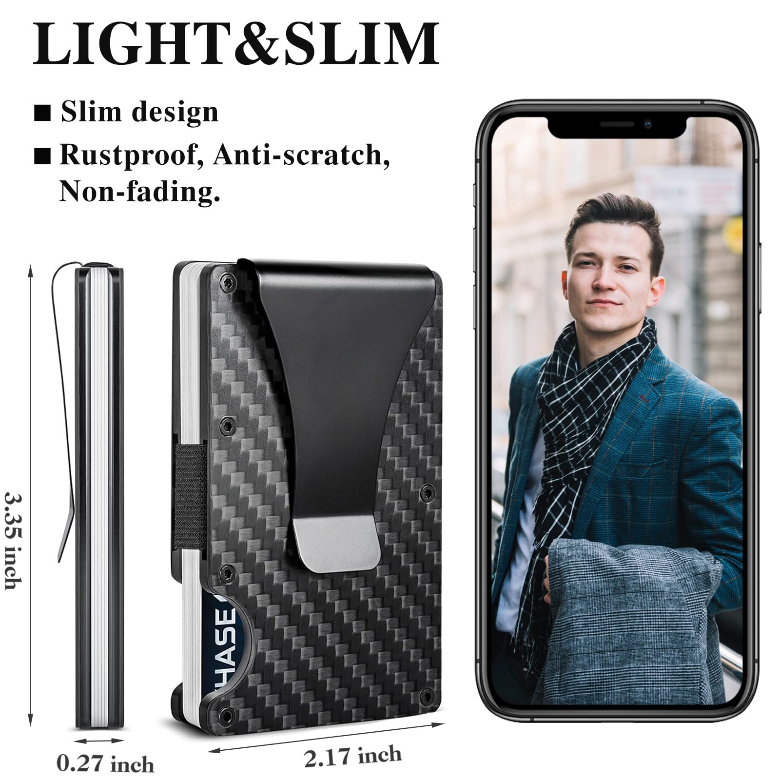 Dompet Serat Karbon, Dompet Kl - Card Case Minimalist ulasan dan harga