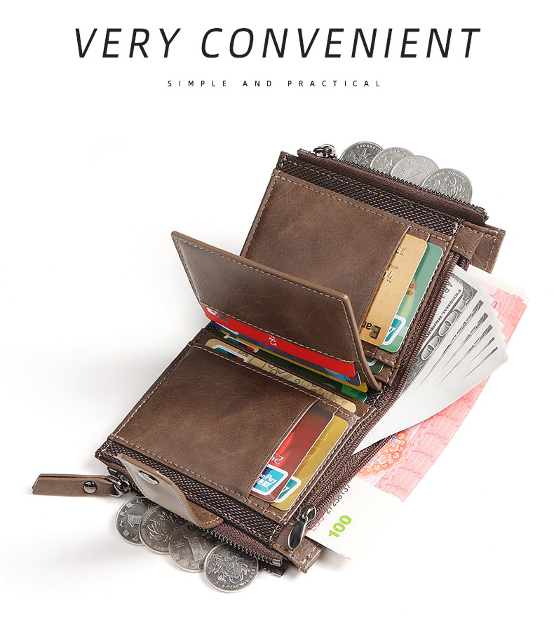 Dompet Kulit Tipis Pendek Anti - Money Clip Slim ulasan dan harga