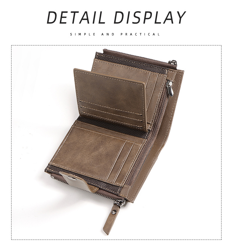 Dompet Kulit Tipis Pendek Anti - Money Clip Slim ulasan dan harga