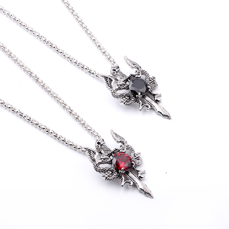 Kalung Salib Permata Hitam Nag - Men Accessories Jewelry ulasan dan harga