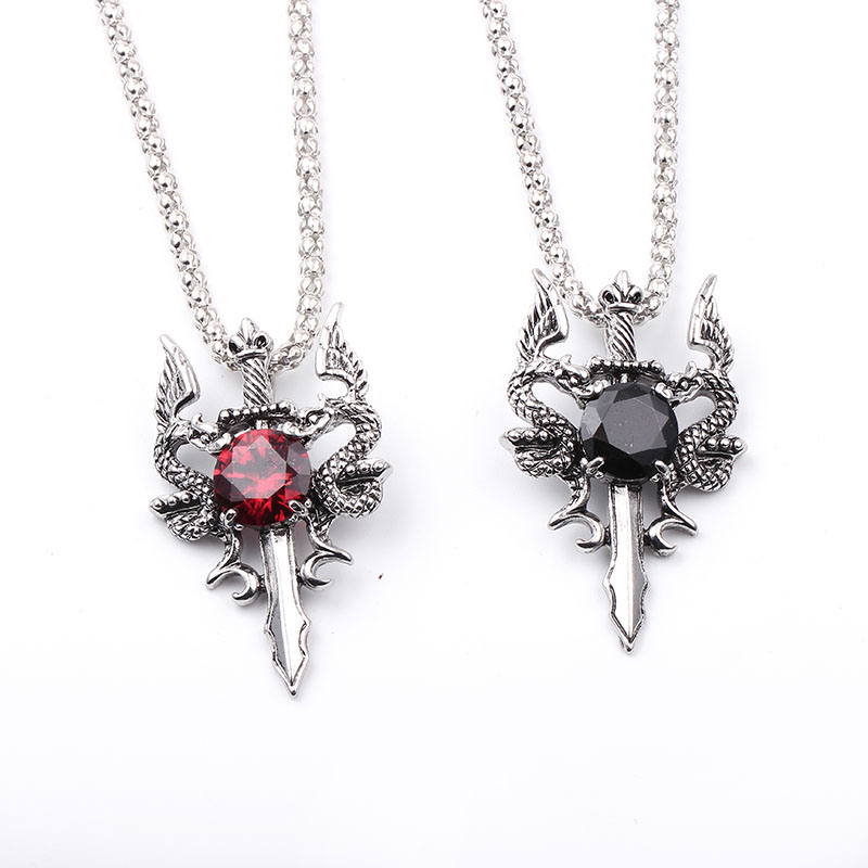 Kalung Salib Permata Hitam Nag - Men Accessories Jewelry ulasan dan harga
