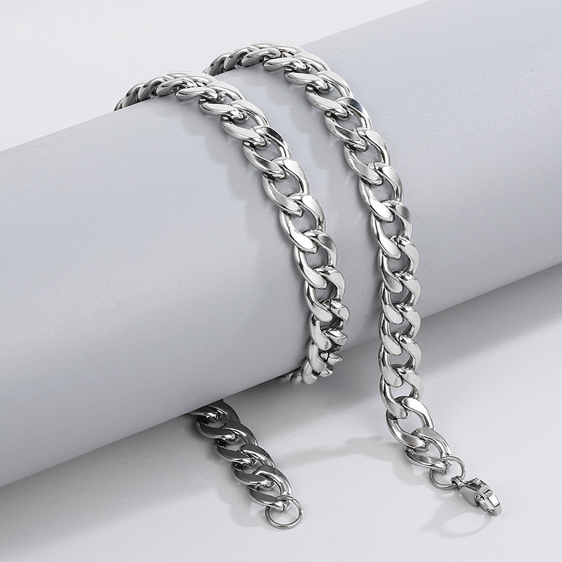 Kalung Rantai Cuban Link Baja  - Men Accessories Neck Chain ulasan dan harga