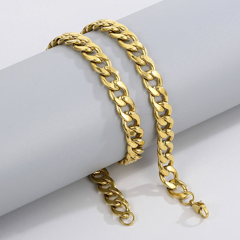 Kalung Rantai Cuban Link Baja  - Men Accessories Neck Chain ulasan dan harga